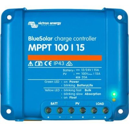 INVERTERS R US Victron Energy BlueSolar MPPT 100/20 (up to 48V) Retail, Blue, Aluminum SCC110020170R